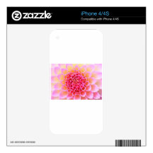 PINK FLOWER GARDEN iPhone 4S SKIN