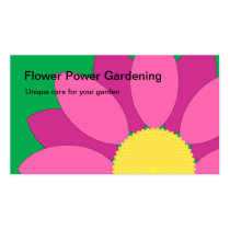 Pink Flower Gardening Business Card business cards