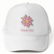 Pink Flower Girl hats