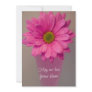 Pink Flower in Vase Wedding Invitation