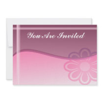 Pink Flower Invitation