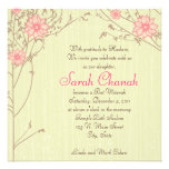 Pink Flower Invitation