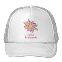 Pink Flower Junior Bridesmaid Hat