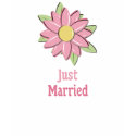 Pink Flower Just Married t-shirts by TeeShirtsTShirts Pink Flower Just Married t-shirts