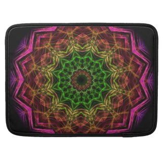 Pink Flower kaleidoscope Sleeves For MacBooks