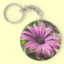 Pink flower keychains