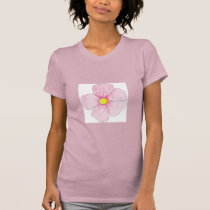 PINK FLOWER LIGHT tee t-shirts by ineedapeergroup PINK FLOWER LIGHT tee t-shirts