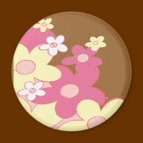 Pink Flower Magnet
