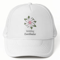 Pink Flower Male Wedding Coordinator hats by TeeShirtsTShirts Pink Flower Male Wedding Coordinator hats