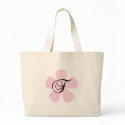 Pink Flower Monogram F bags