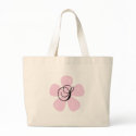 Pink Flower Monogram S bags by weddingsareus Pink Flower Monogram S bags