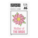 Pink Flower Mother of the Bride postage by TeeShirtsTShirts Pink Flower Mother of the Bride postage