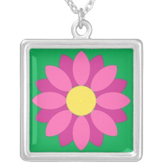 Pink Flower Necklace necklace