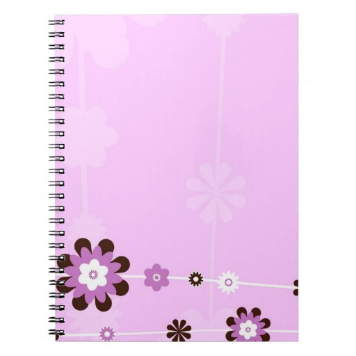 PInk Flower Notebook Journal Zazzle