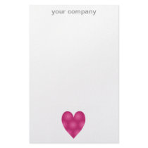 Pink Flower Pattern Custom Stationery