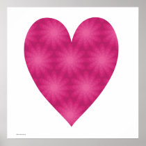 Pink Flower Pattern Print
