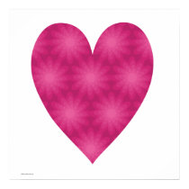 Pink Flower Pattern Print