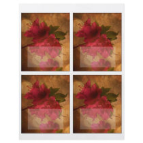 Pink Flower Place Cards flyers