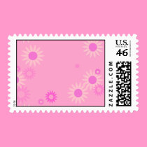 Pink Flower Postage postage by eelkat Pink Flower Postage postage