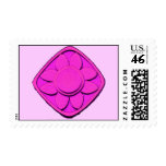 pink flower stamps