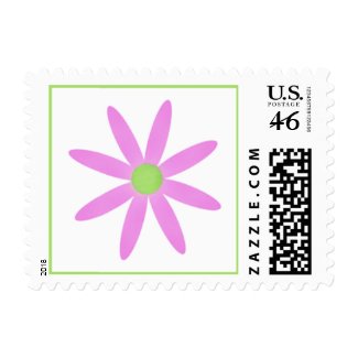 Pink Flower Postage Stamp zazzle_stamp