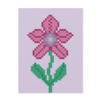 Pink Flower Postcard by ingasi Pink Flower Postcard
