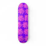 Pink flower skateboard