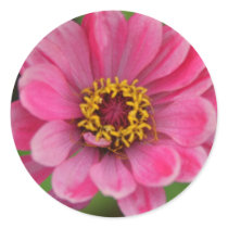 pink flower sticker
