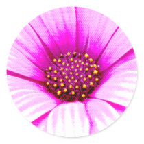 Pink Flower Stickers