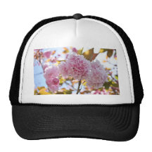 Pink Flower Tree Trucker Hat