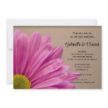 Pink Flower Wedding Invitation