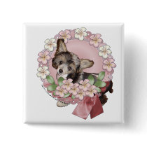 Pink Flower Wreath - Chinese Crested - Sheeba