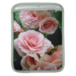 Pink Flowering Begonia iPad Sleeve