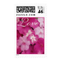 Pink Flowers 1 Postage - lg vertical postage