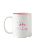 Pink Flowers 1st Time Mommy tshirts and Gifts Mugs