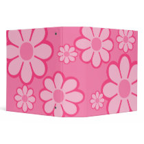 Pink Flowers 2" Binder by nottynotebooks Pink Flowers 2" Binder