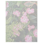 Pink Flowers And Fern flowers Customized Letterhead