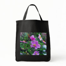 Pink Flowers Canvas Bag
