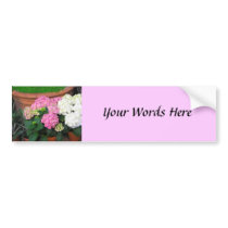 Pink Flowers bumper stickers