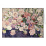 card, greeting card, carnations, flowers, vintage,