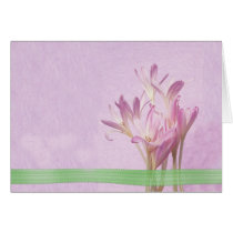 Pink Flowers Card