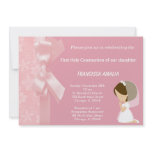 Pink Flowers Holy Communion Announcements