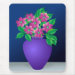 Pink Flowers in a Vase mousepad