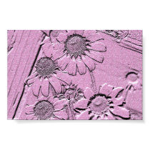 Pink Flowers In Stone posters