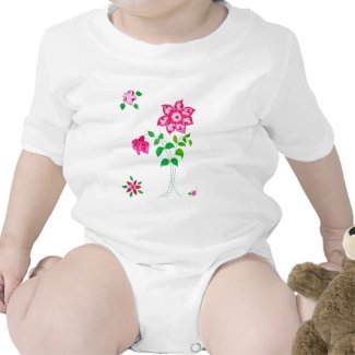 Pink Flowers Infant T-shirt shirt