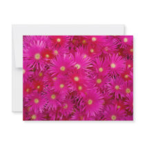 Pink flowers invitations