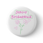Pink Flowers Junior Bridesmaid