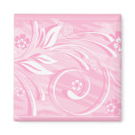 pink flowers refrigerator magnets