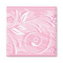 pink flowers magnets