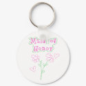 Pink Flowers Maid of Honor keychains by weddingsareus Pink Flowers Maid of Honor keychains